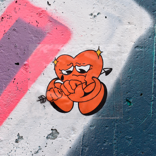 Corazón Triste Vinilo Sticker