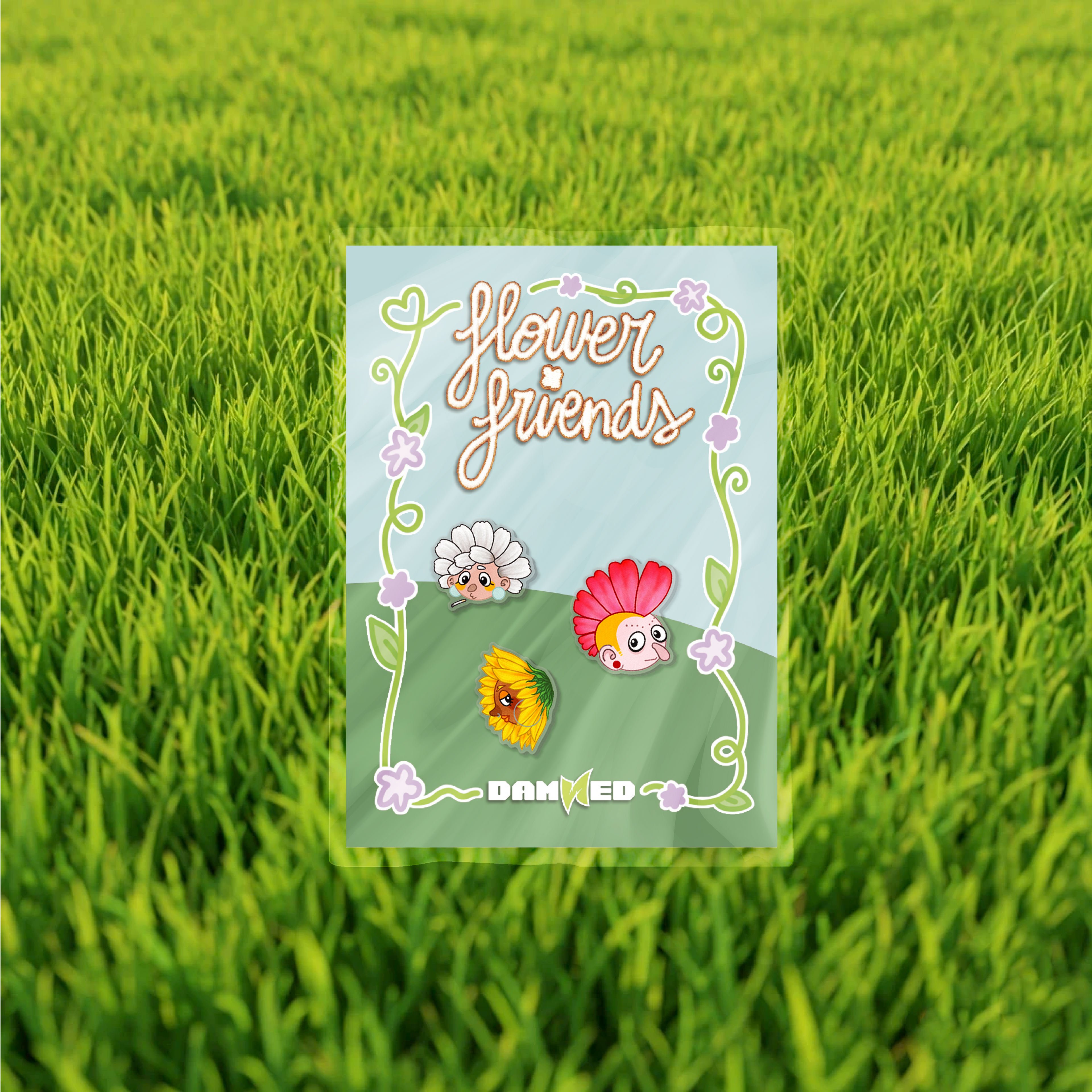 Flower Friends Badge Pack
