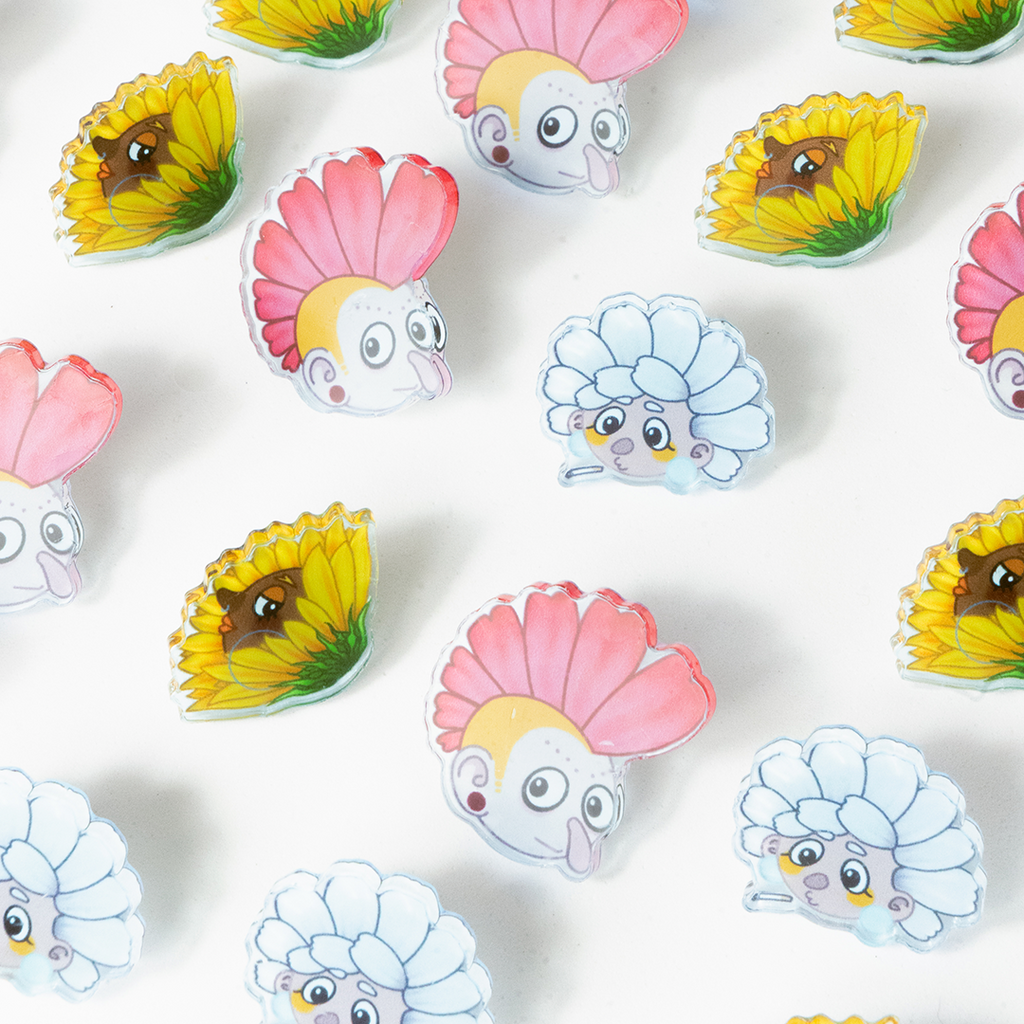 Flower Friends Badge Pack