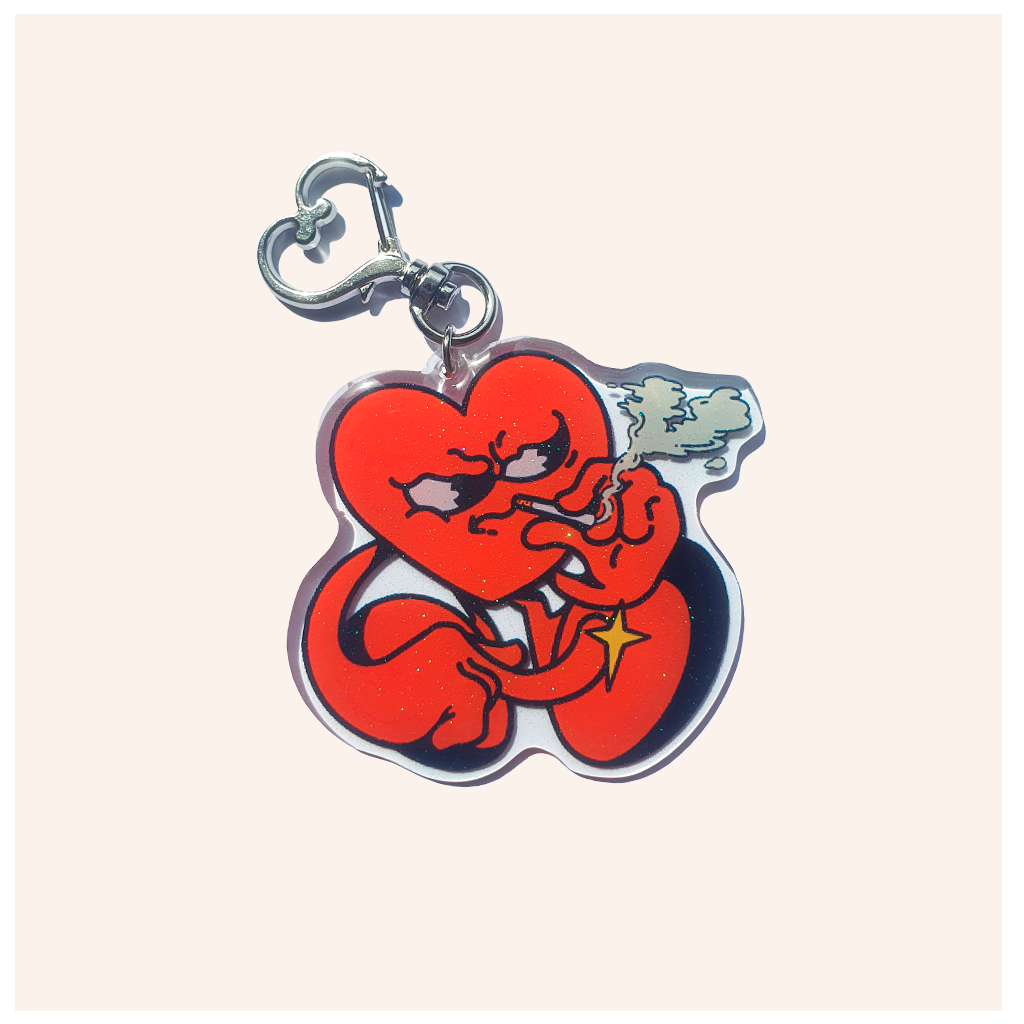 Corazón Fumón Keychain