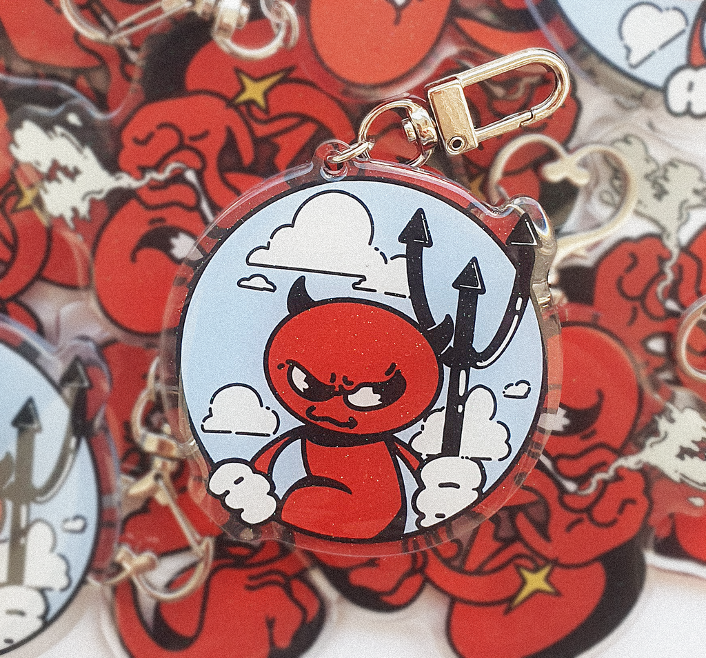Trapped Demon Keychain