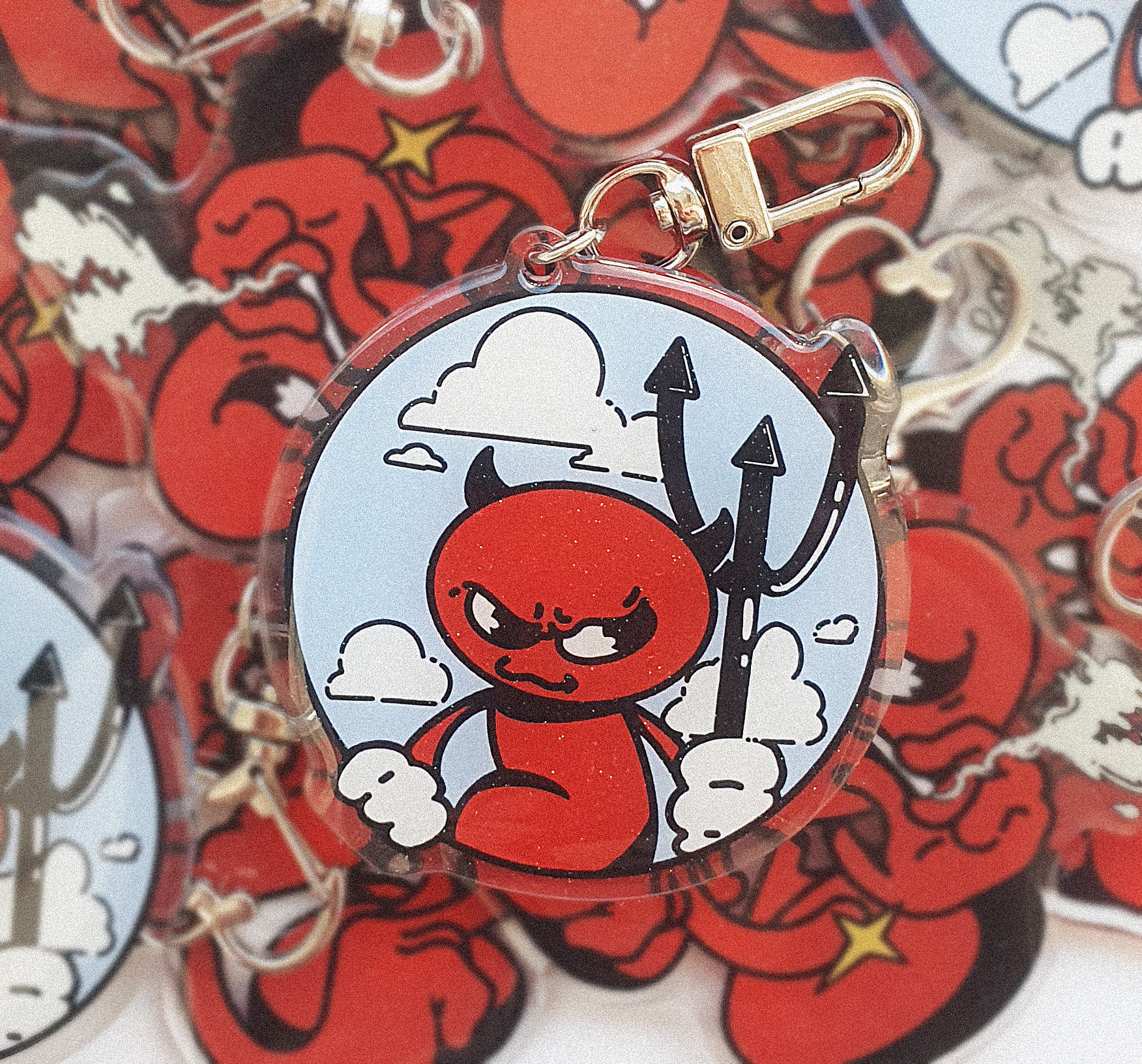 Trapped Demon Keychain