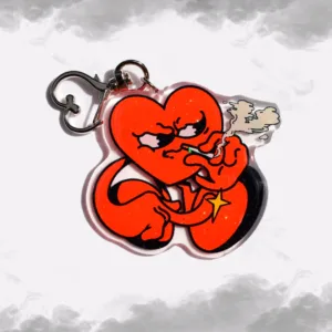 Corazón fumón Keychain